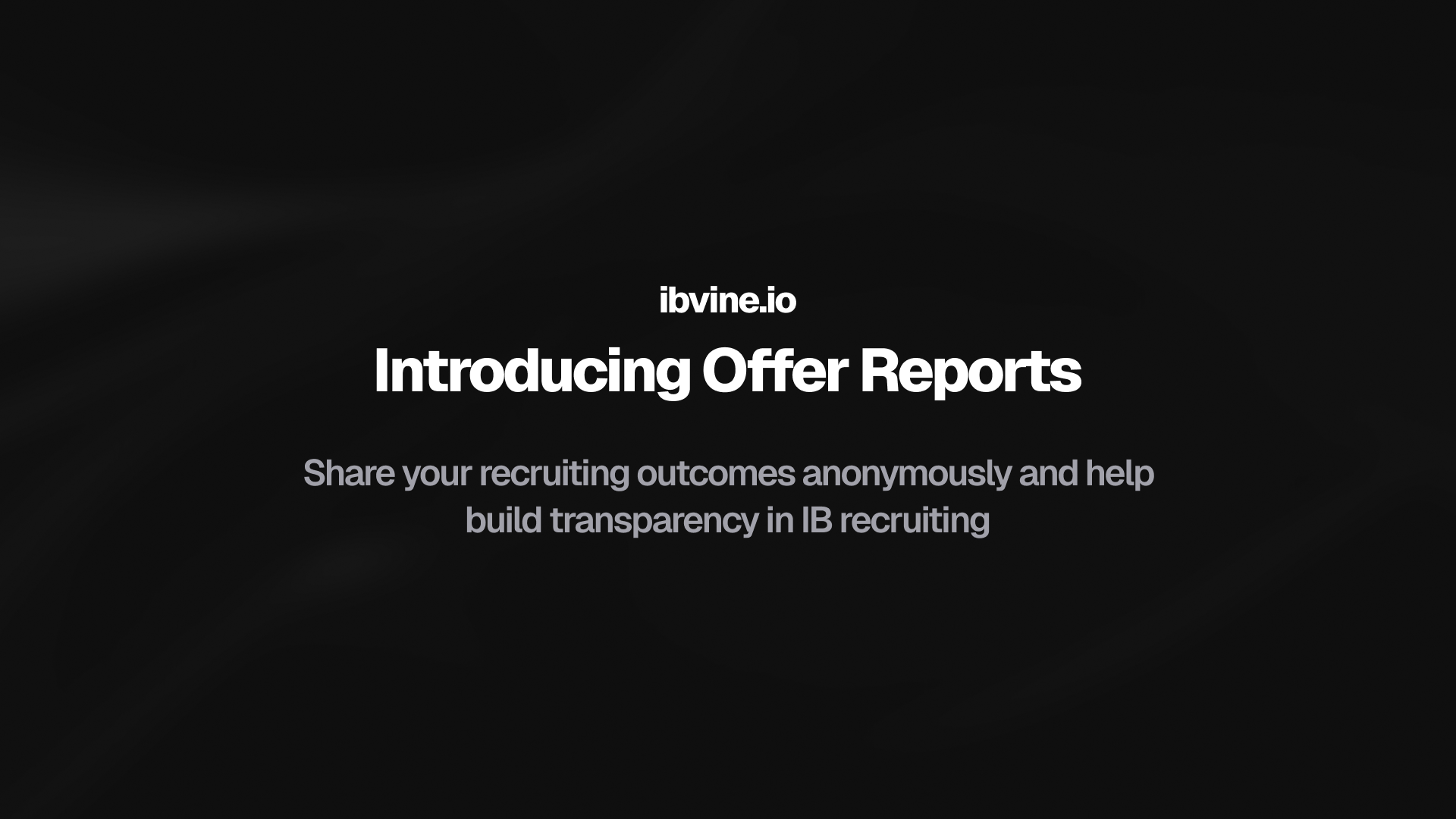 Introducing Offer Reports on IB Vine